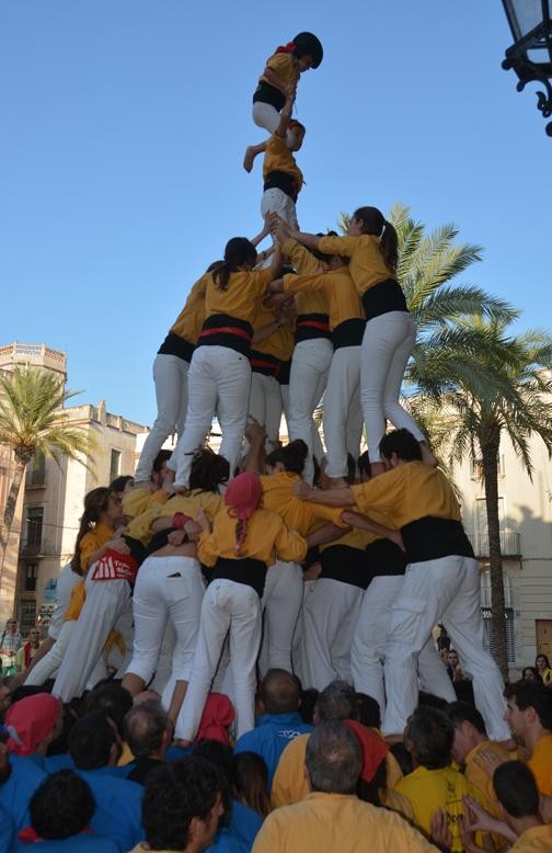 43è Dia de la colla amb Bordegassos,Xiqüelos del Delta, Cstellers de Castelldefels i Minyons de l'Arboç (427)