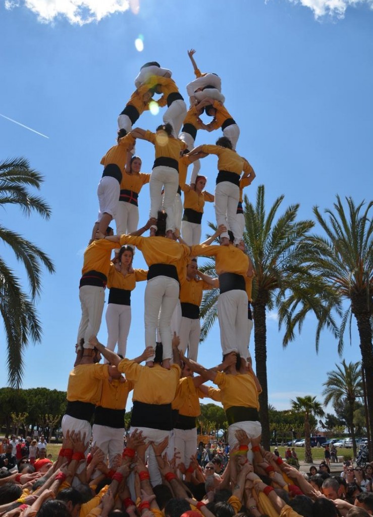 150418 Prèvia de Sant Jordi amb Castellers de Badalona i Margeners de Guissona (142)